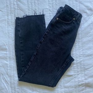 Hi-Rise Straight Leg Jeans